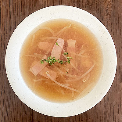 もやしのコンソメスープ