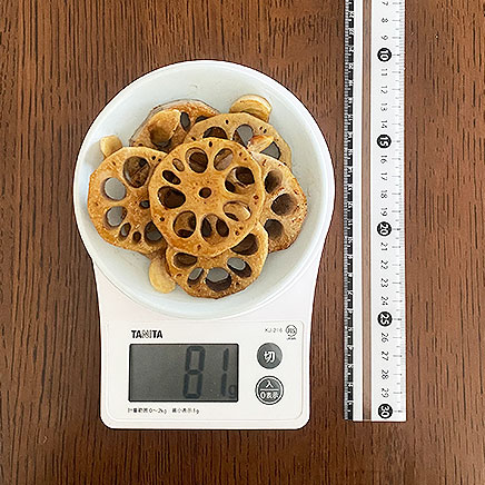 中皿1皿分のれんこんステーキ