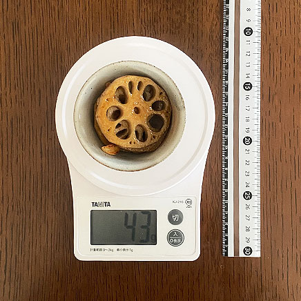 小鉢1皿分のれんこんステーキ