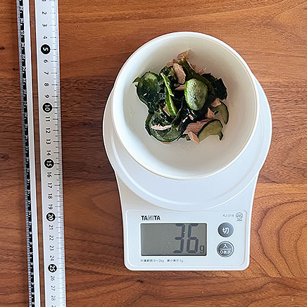 小鉢1杯分のわかめときゅうりのツナ和え