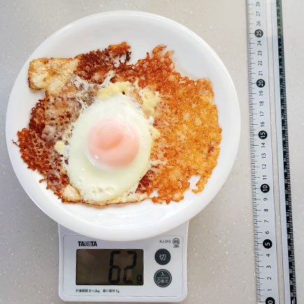 1個分のチーズ目玉焼き