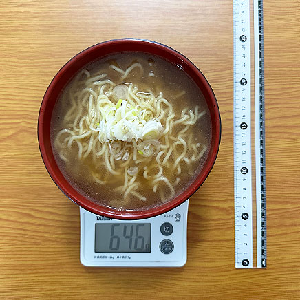 丼1杯分の牛脂ラーメン