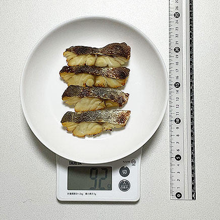 4切れ分の魚の粕漬け焼き