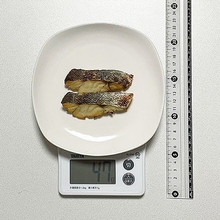 2切れ分の魚の粕漬け焼き