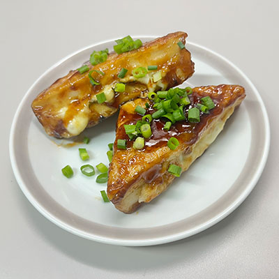 厚揚げの大葉チーズサンド