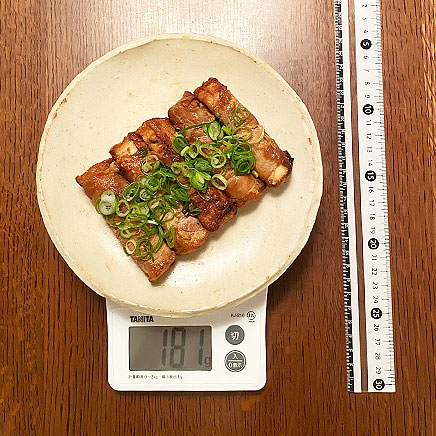 大皿1皿分の厚揚げの肉巻き