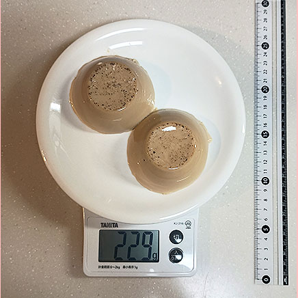 7×7cmの容器2個分の紅茶のムース