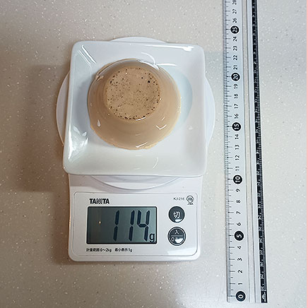 7×7cmの容器1個分の紅茶のムース