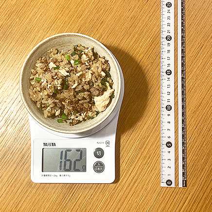 茶碗1杯分の黒酢チャーハン