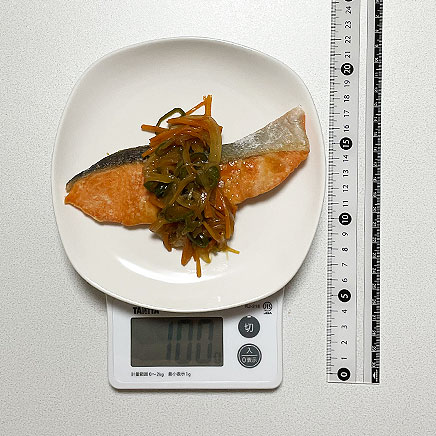 鮭1切れ分の鮭の甘酢あんかけ