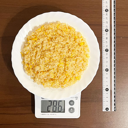 中皿1皿分の醤油チャーハン