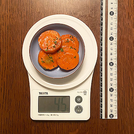 小皿1皿分の人参ステーキ