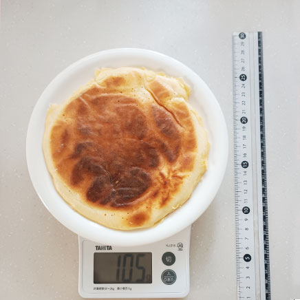 1枚分の豆乳パンケーキ