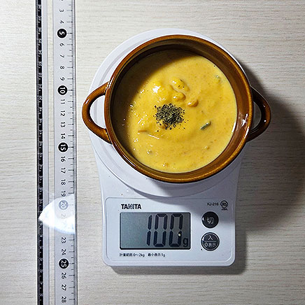 スープカップ(小)1杯分の日本かぼちゃのスープ