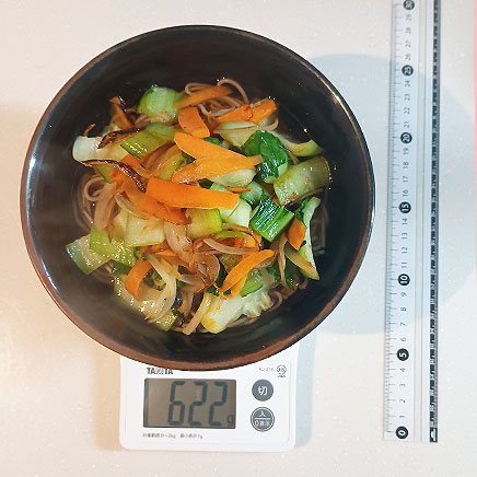 丼1杯分の野菜そば