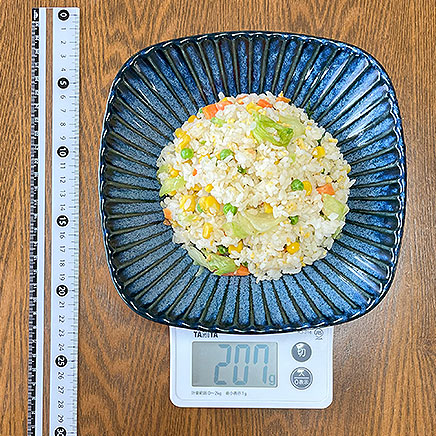 中皿1皿分の野菜チャーハン