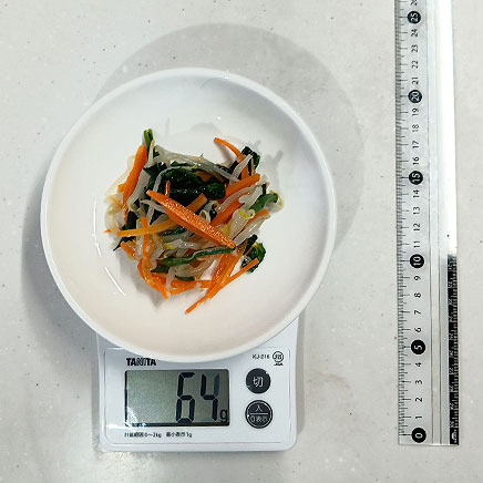 小皿1皿分の野菜のナムル