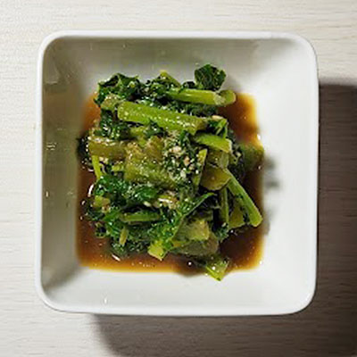 葉大根のおひたし