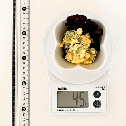 小鉢1杯分の卵ときゅうりのサラダ