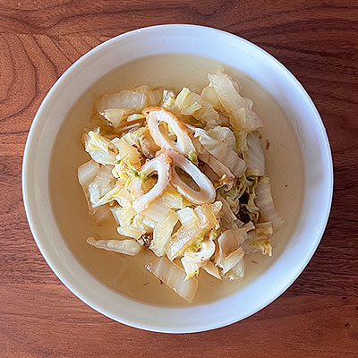 白菜とちくわの煮物