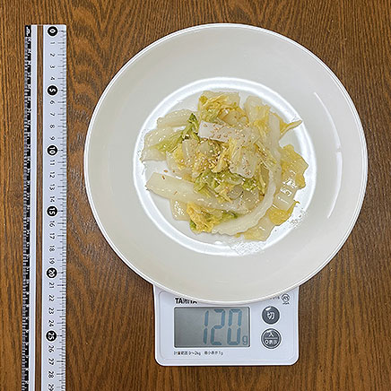 大皿1皿分の白菜のナムル