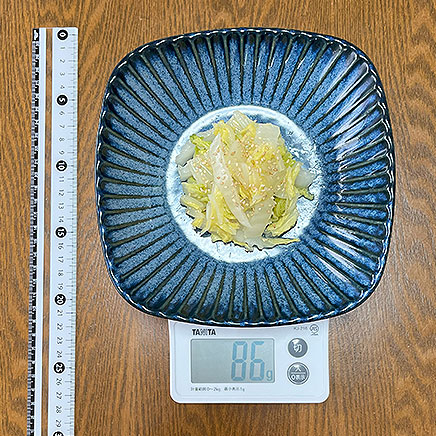 中皿（大）1皿分の白菜のナムル