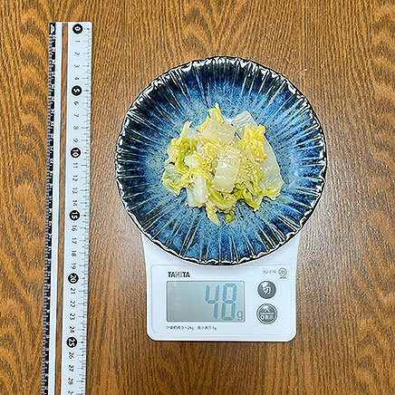 小皿1皿分の白菜のナムル