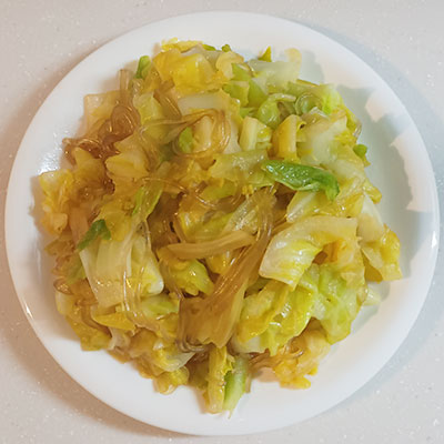 春雨キャベツ炒め