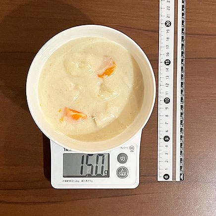 中鉢1杯分の米粉のクリームシチュー