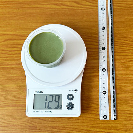 1個分の抹茶プリン