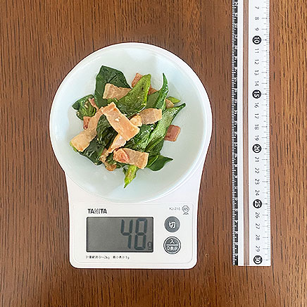 中皿(小)1皿分のアイスプラントの炒め物