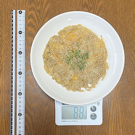 直径15cmのえのきチーズガレット