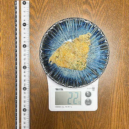 1/4枚分のえのきチーズガレット