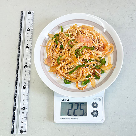 大皿1皿分のえのきナポリタン