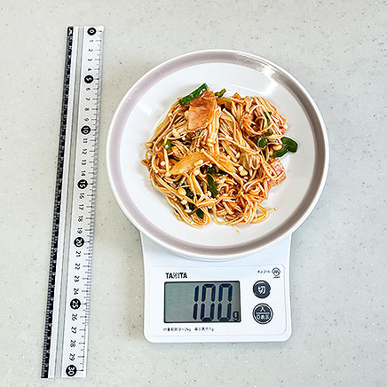 中皿1皿分のえのきナポリタン