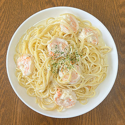 エビクリームパスタ