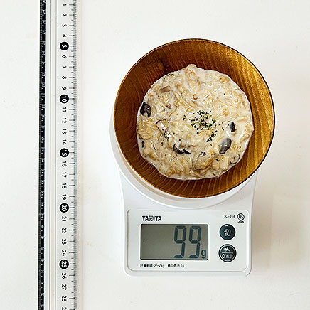 深皿（小）1皿分のオートミールのミルクリゾット