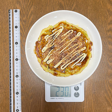 直径20cm1枚分のおからパウダーのお好み焼き