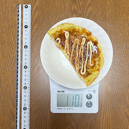 1/2枚分のおからパウダーのお好み焼き