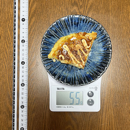 1/4枚分のおからパウダーのお好み焼き