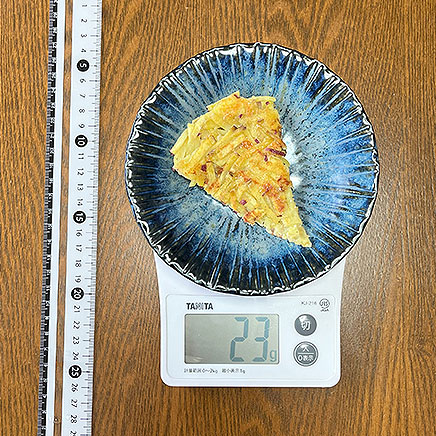 1/8枚分のさつまいものガレット