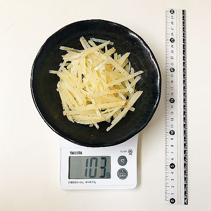 中皿1皿分のじゃがいものナムル