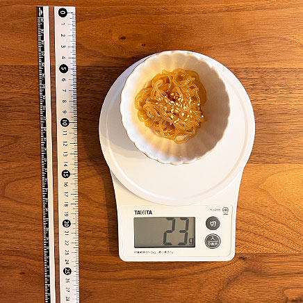 小鉢（小）1杯分のしらたきんぴら