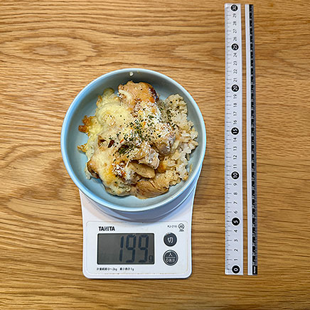 浅皿1皿分のチキンチーズドリア