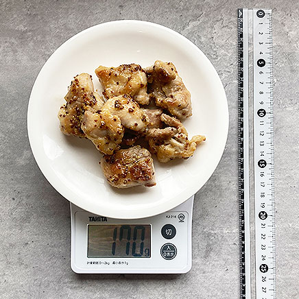 中皿1皿分のハニーマスタードチキン