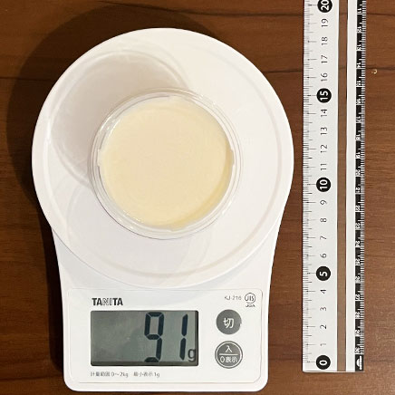 1個分のあずきプリン