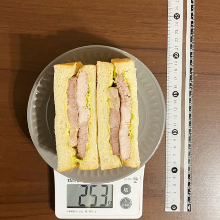 食パン2枚分のステーキサンドイッチ