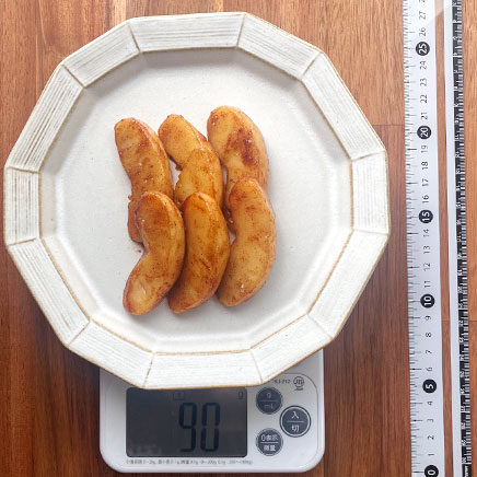 りんご1/2個分のアップルシナモン