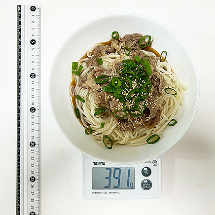 深皿(大)1皿分のぶっかけ肉うどん