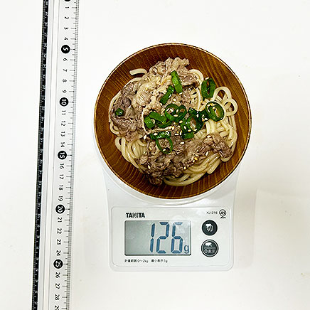 深皿(小)1皿分のぶっかけ肉うどん